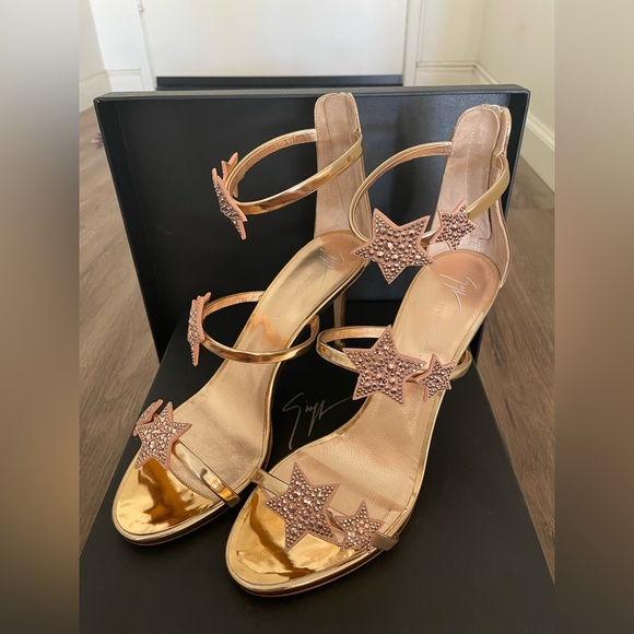 Giuseppe Zanoti Shooting Star Heel Rose Gold EU 40 / US 10) - Picture 7 of 9